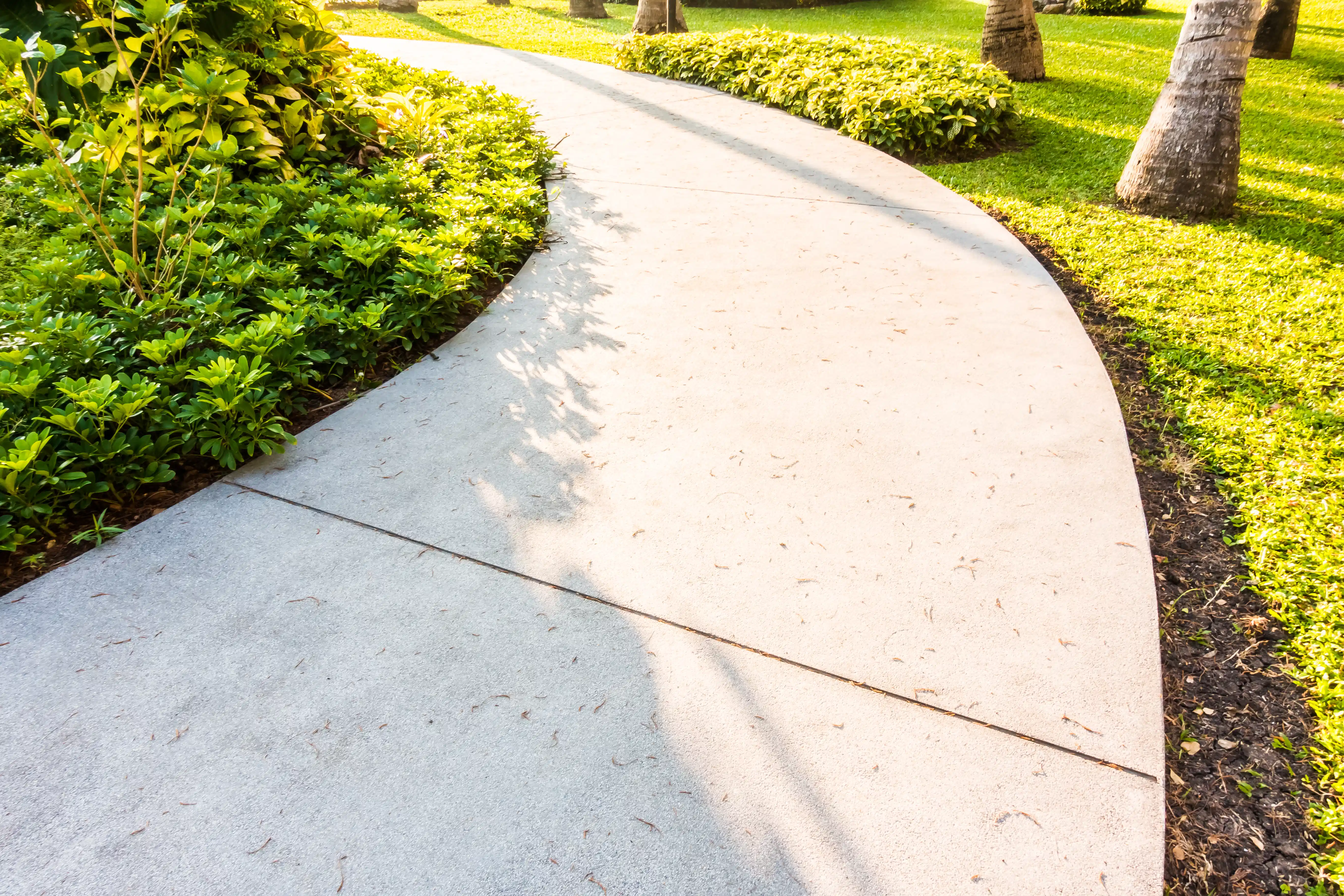 Concrete driveway surface for residential use