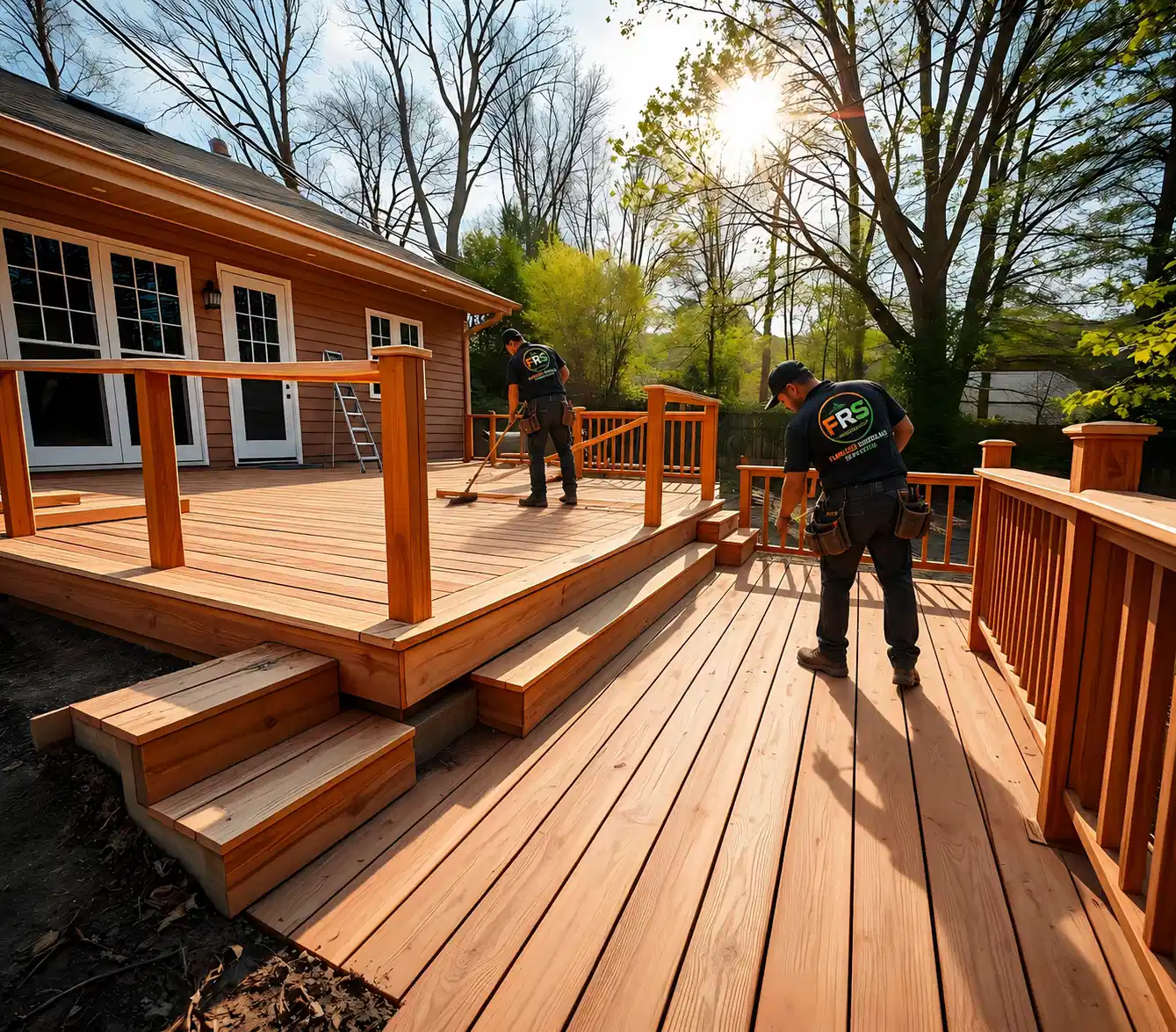 Outdoor deck and gathering space
